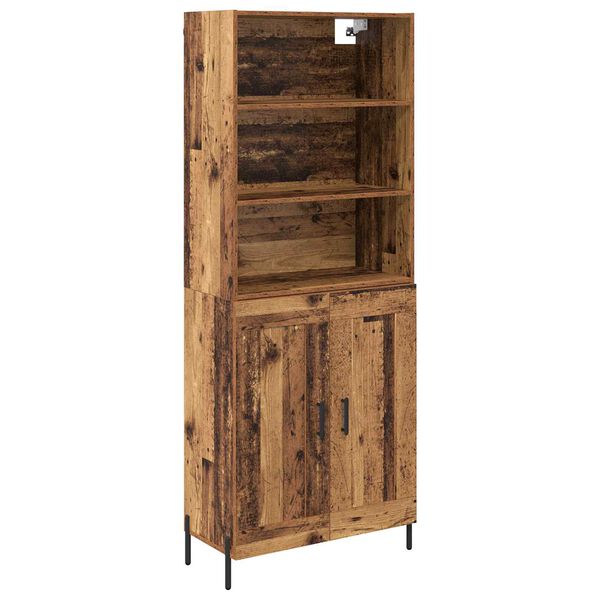 vidaXL Highboard &Pi;&alpha;&lambda;&iota;ό &Xi;ύ&lambda;&omicron; 69,5 x 32,5 x 180 &epsilon;&kappa; &Epsilon;&pi;&epsilon;&xi;&epsilon;&rho;&gamma;&alpha;&sigma;&mu;έ&nu;&omicron; &xi;ύ&lambda;&omicron;