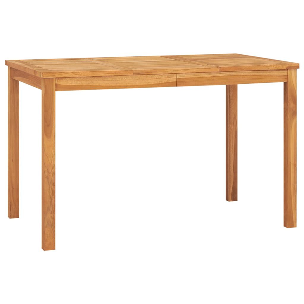 vidaXL Τραπεζαρία Κήπου 120 x 70 x 77 εκ. από Μασίφ Ξύλο Teak