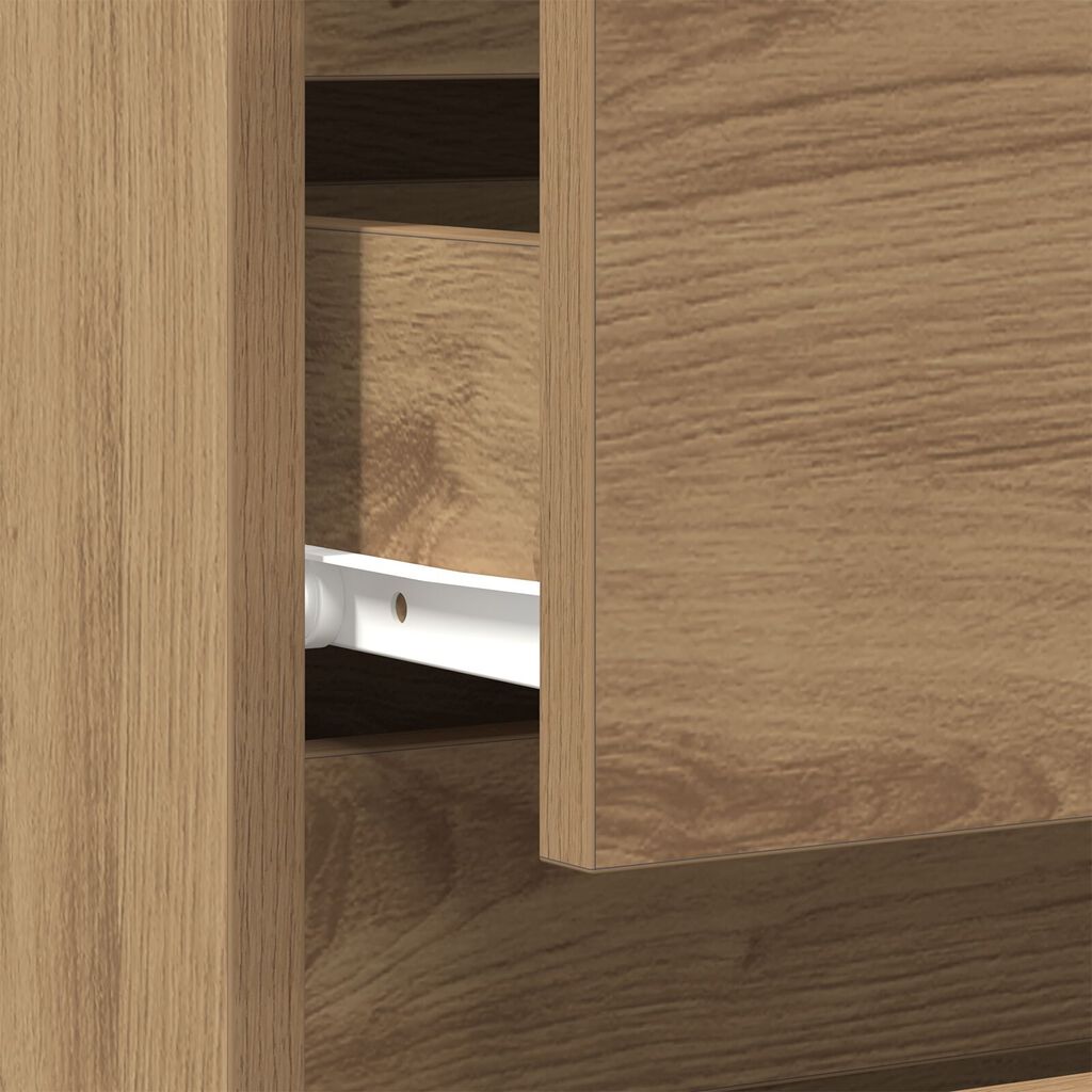 vidaXL Κομοδίνο Artisan Oak 40x35x50 εκ. Κατασκευασμένο ξύλο