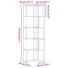 vidaXL Βιβλιοθήκη Γωνιακή 5 Επ. Καφέ Δρυς 50x50x179 εκ Επεξ. Ξύλο