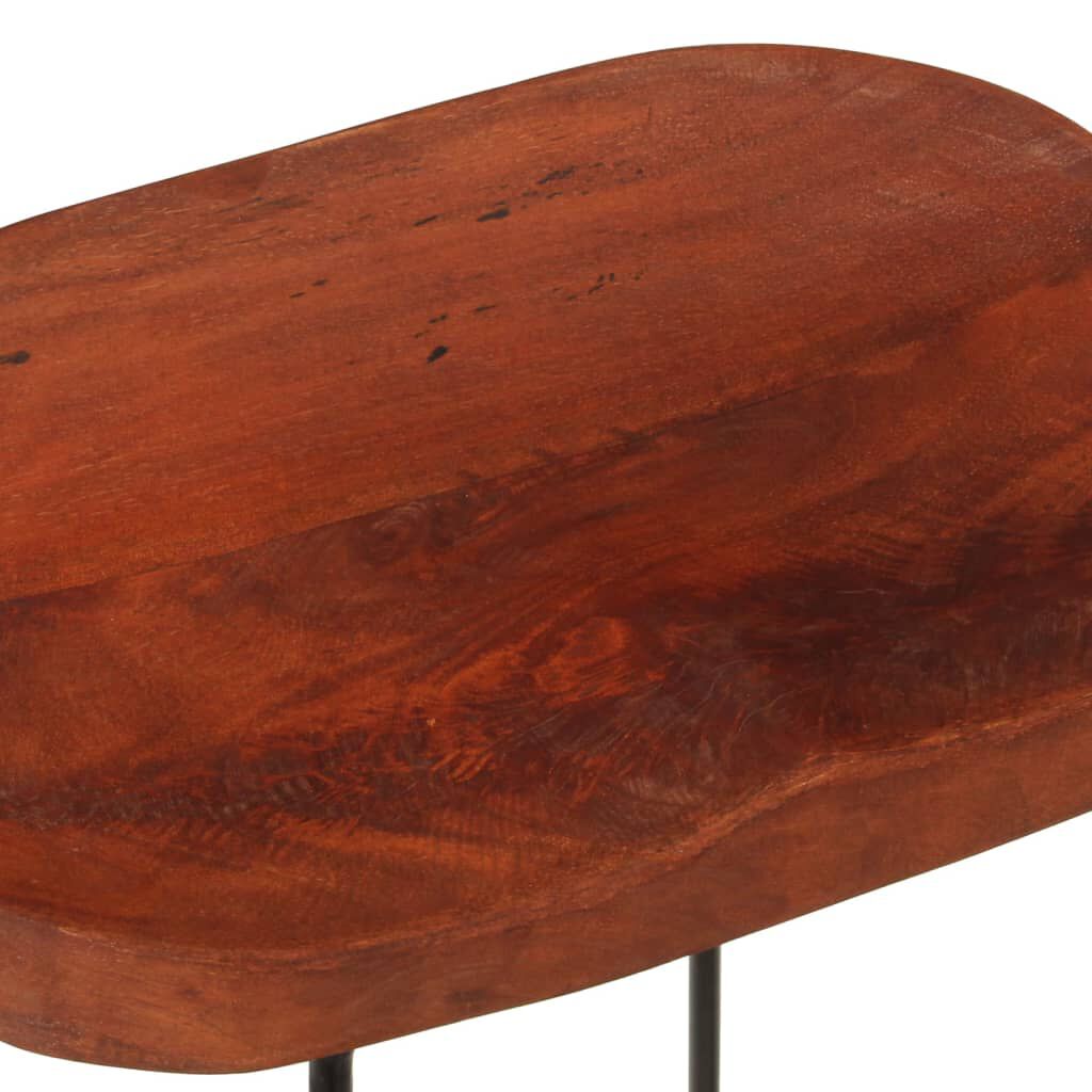 vidaXL Σκαμπό Μπαρ Gavin 2 τεμ. 45 x 38 x 53 εκ. από Μασίφ Ξύλο Μάνγκο