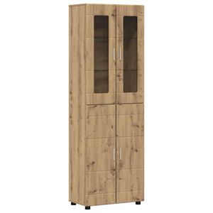 vidaXL Highboard FLORIN 60 x 35 x 182 &epsilon;&kappa;. Artisan Oak