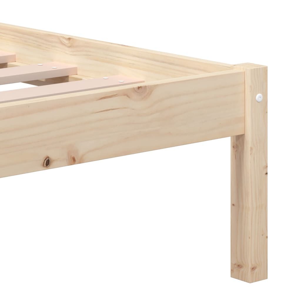 vidaXL Πλαίσιο Κρεβατιού 180 x 200 εκ. Μασίφ Ξύλο Super King Size