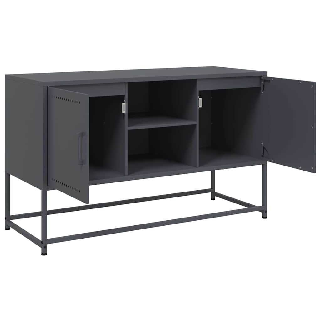 vidaXL Έπιπλο Τηλεόρασης Ανθρακί 100,5x39x60,5 εκ. από Ατσάλι