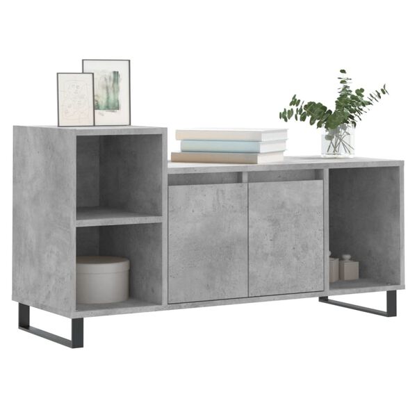 vidaXL Έπιπλο Τηλεόρασης Γκρι Σκυρ. 100x35x55 εκ. Επεξ. Ξύλο