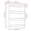 vidaXL Βιβλιοθήκη/Διαχωρ. Χώρου Καπνιστή Δρυς 80x30x103 εκ. Επεξ. Ξύλο