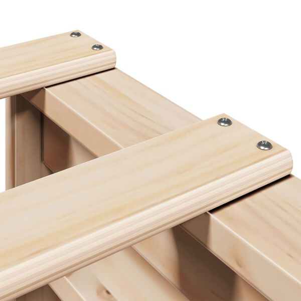 vidaXL Σκελετός Κρεβατιού Χωρίς Στρώμα 150x200 εκ Μασίφ Ξύλο Πεύκου