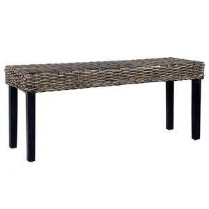 vidaXL &Pi;ά&gamma;&kappa;&omicron;&sigmaf; 110 &epsilon;&kappa;. &Mu;&alpha;ύ&rho;&omicron; &Rho;&alpha;&tau;ά&nu; Kubu &kappa;&alpha;&iota; &Mu;&alpha;&sigma;ί&phi; &Xi;ύ&lambda;&omicron; &Mu;&alpha;ό&nu;&iota;
