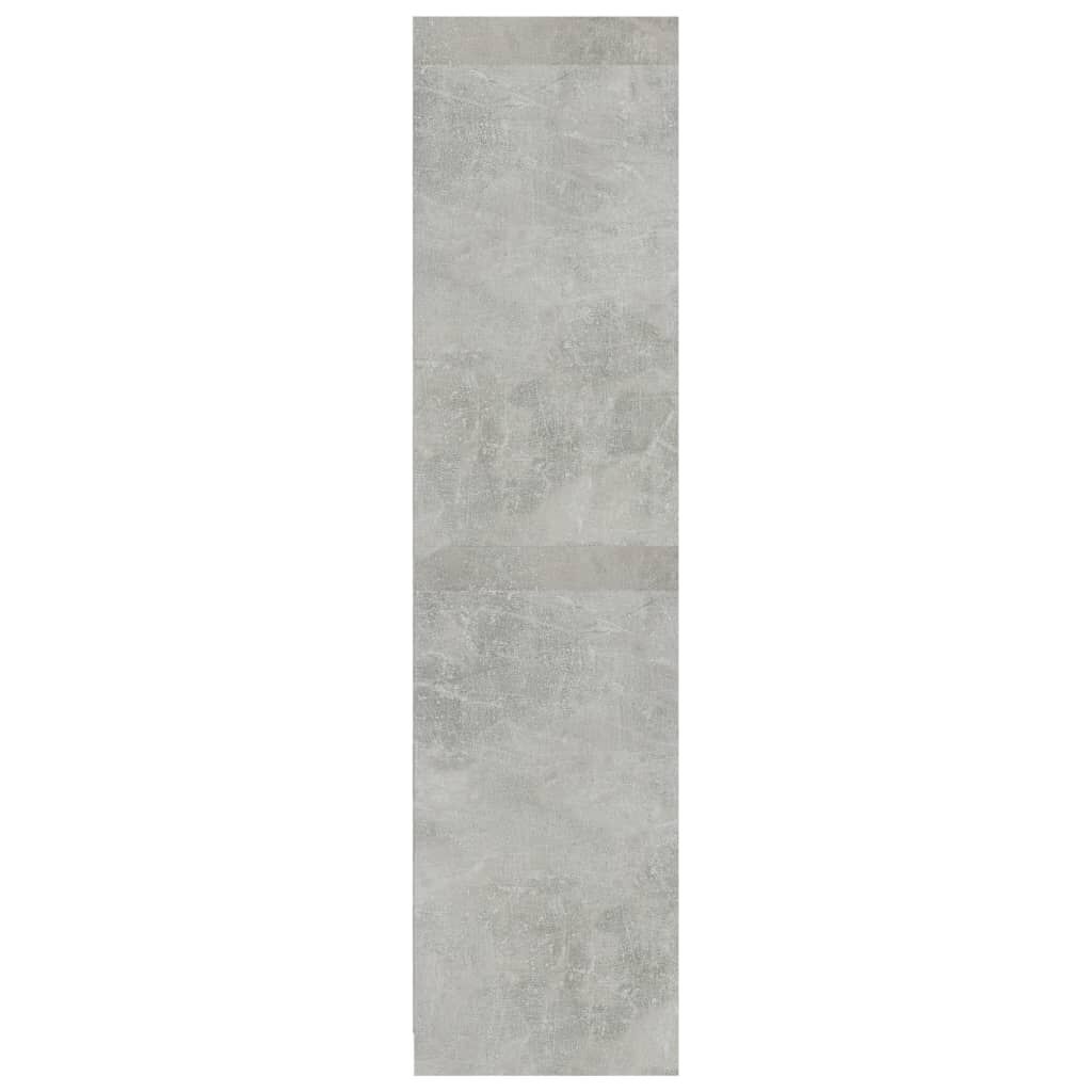 vidaXL Ντουλάπα με Συρτάρια Γκρι Σκυροδέματος 50x50x200 εκ Επεξ. Ξύλο