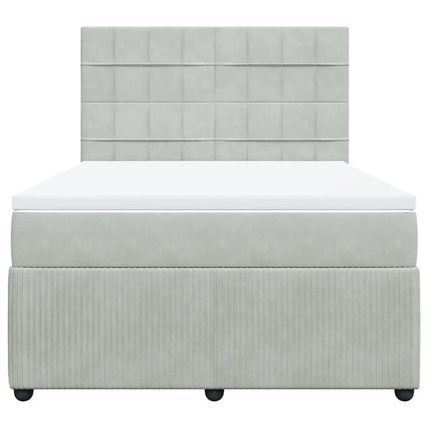vidaXL &Kappa;&rho;&epsilon;&beta;ά&tau;&iota; Boxspring &mu;&epsilon; &Sigma;&tau;&rho;ώ&mu;&alpha; &Alpha;&nu;&omicron;&iota;&chi;&tau;ό &Gamma;&kappa;&rho;&iota; 160x200 &epsilon;&kappa;. &Beta;&epsilon;&lambda;&omicron;ύ&delta;&iota;&nu;&omicron;