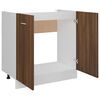 vidaXL Ντουλάπι Νιπτήρα "Lyon" Καφέ Δρυς 80x46x81,5 εκ. από Τεχνητό Ξύλο