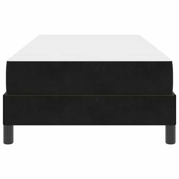 vidaXL Κρεβάτι box spring με στρώμα Μαύρο 100 x 200 cm Βελούδο