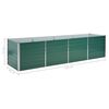 vidaXL Ζαρντινιέρα Υπερυψωμένη Πράσινη 320x80x77 εκ. Γαλβαν. Χάλυβας