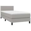vidaXL &Kappa;&rho;&epsilon;&beta;ά&tau;&iota; Boxspring &mu;&epsilon; &Sigma;&tau;&rho;ώ&mu;&alpha; &Alpha;&nu;&omicron;&iota;&chi;&tau;ό &Gamma;&kappa;&rho;&iota; 90x190 &epsilon;&kappa;. &Upsilon;&phi;&alpha;&sigma;&mu;ά&tau;&iota;&nu;&omicron;