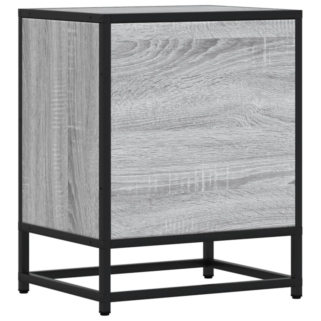 vidaXL Κομοδίνα 2 τεμ. Γκρι Sonoma 40x31x50 εκ. από Επεξεργασμένο Ξύλο