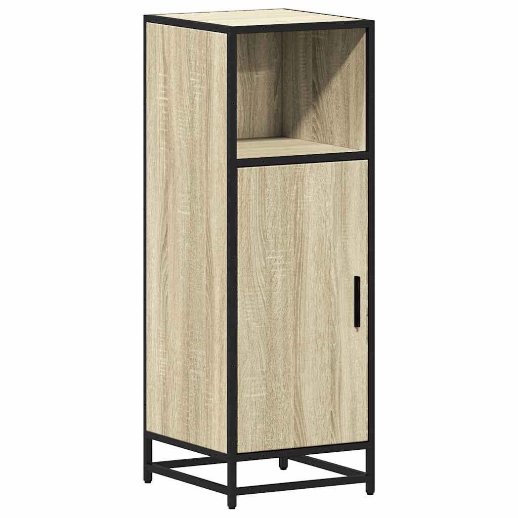 vidaXL Ντουλάπι μπάνιου Sonoma Oak 35x37,5x100 cm Κατασκευασμένο ξύλο