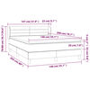vidaXL &Kappa;&rho;&epsilon;&beta;ά&tau;&iota; Boxspring &mu;&epsilon; &Sigma;&tau;&rho;ώ&mu;&alpha; &Sigma;&kappa;&omicron;ύ&rho;&omicron; &Gamma;&kappa;&rho;&iota; 140x200 &epsilon;&kappa;. &Beta;&epsilon;&lambda;&omicron;ύ&delta;&iota;&nu;&omicron;