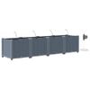 vidaXL &Gamma;&lambda;ά&sigma;&tau;&rho;&alpha; &Kappa;ή&pi;&omicron;&upsilon; 4 &tau;&mu;&chi;. &Alpha;&nu;&omicron;&iota;&chi;&tau;ό &Gamma;&kappa;&rho;&iota; 160 x 40 x 37,5 cm PP
