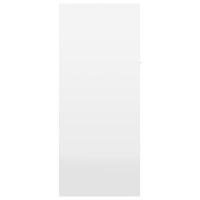 vidaXL Παπουτσοθήκη Γυαλιστερό Λευκό 60x35x84 εκ. από Μοριοσανίδα