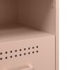 vidaXL Κομοδίνο Ροζ 36x39x50,5 εκ. από Χάλυβα