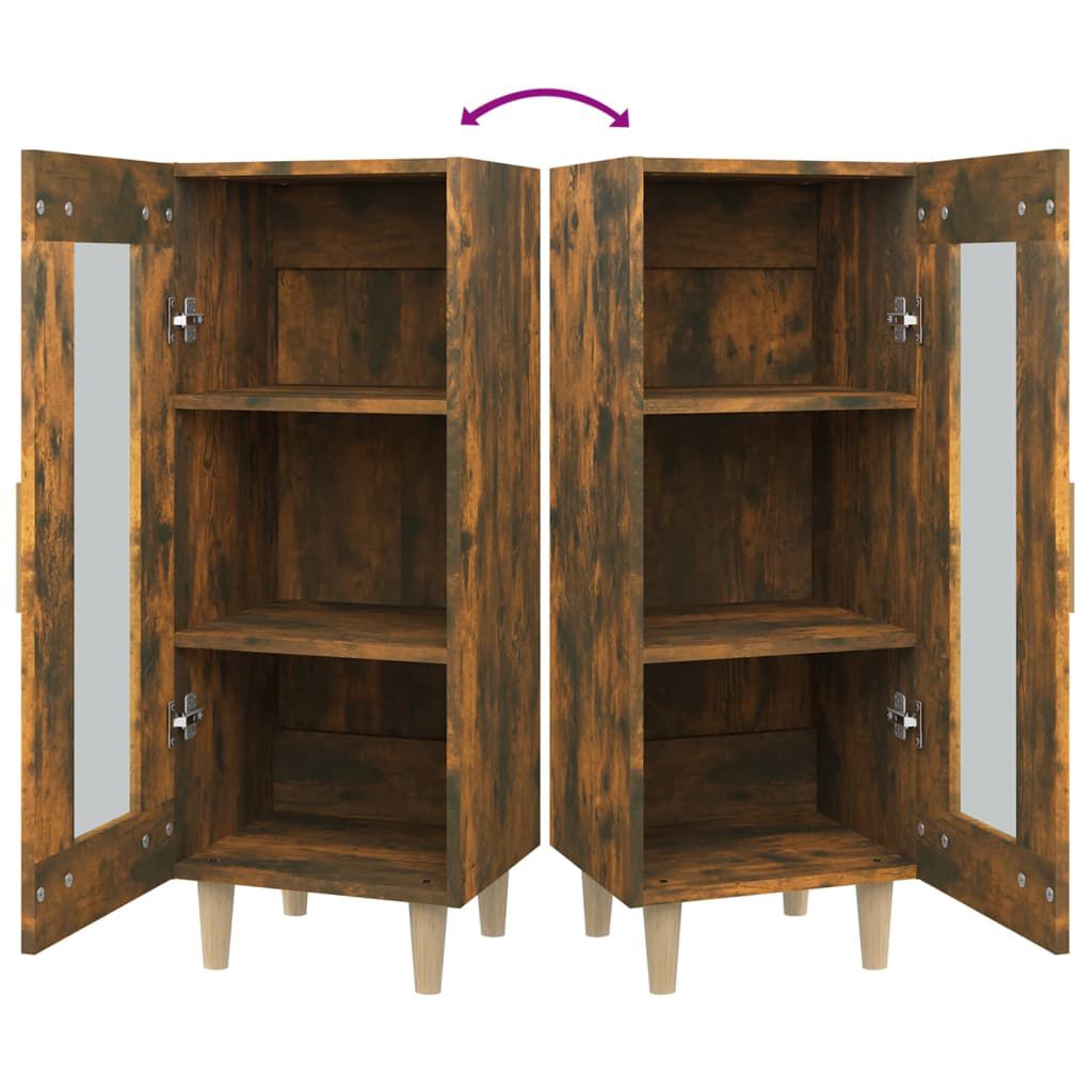 vidaXL Ντουλάπι Καπνιστή Δρυς 34,5 x 34 x 90 εκ. Επεξεργασμένο Ξύλο
