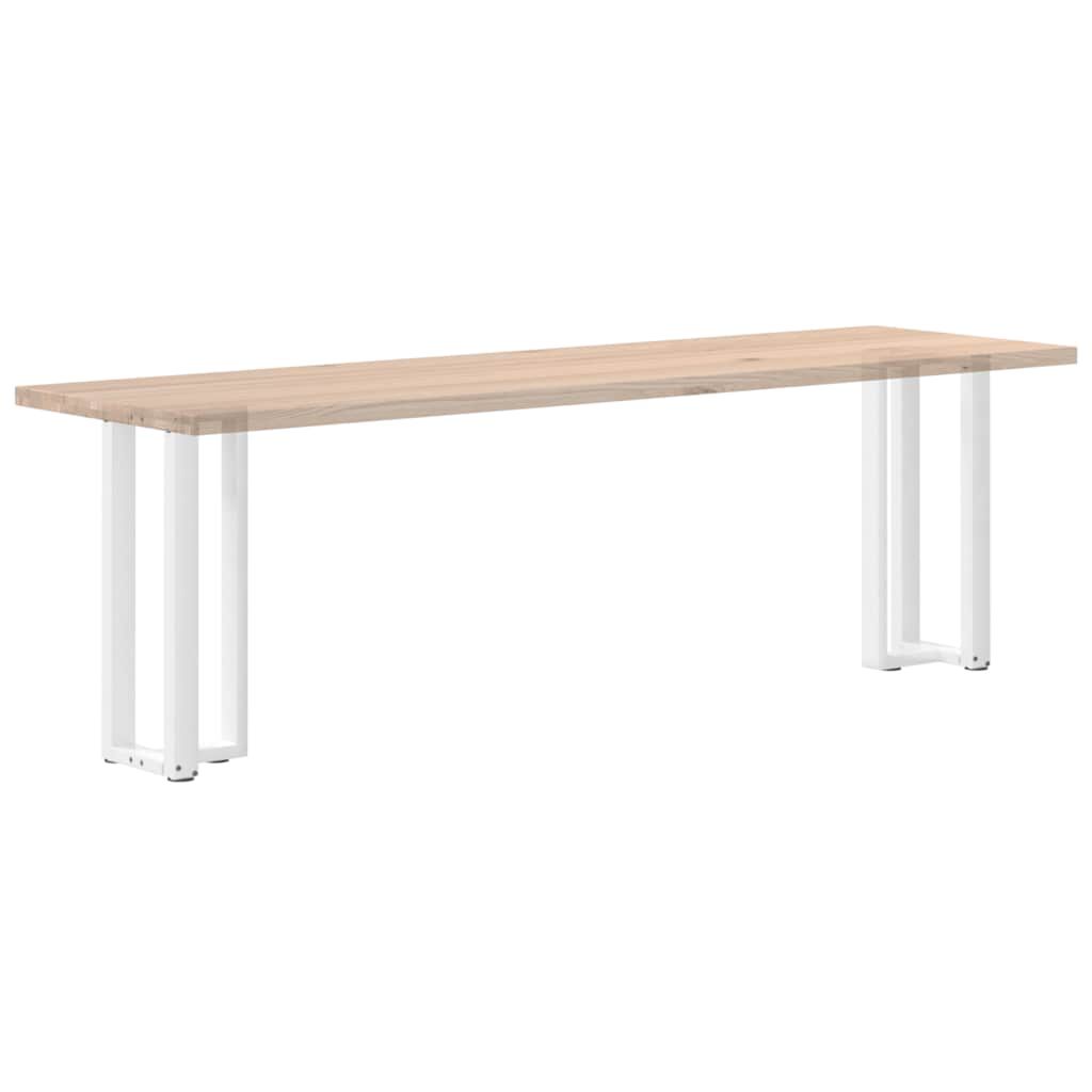 vidaXL Πόδια Κονσόλας σε Σχήμα Τ, 2 τεμ. Λευκά 25x28x(72-73) εκ. Ατσάλι