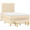 vidaXL &Kappa;&rho;&epsilon;&beta;ά&tau;&iota; Boxspring &mu;&epsilon; &Sigma;&tau;&rho;ώ&mu;&alpha; &Kappa;&rho;&epsilon;&mu; 120x190 &epsilon;&kappa;. &Upsilon;&phi;&alpha;&sigma;&mu;ά&tau;&iota;&nu;&omicron;