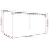 vidaXL Τέντα Taupe 4 x 3 μ. 180 γρ./μ² από Ύφασμα και Ατσάλι