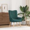 vidaXL Χαλαρωτική Πολυθρόνα Σκούρο πράσινο 63 x 67 x 94 εκ. ύφασμα