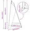 vidaXL Φωτιά Καφέ 58 x 40 x 100 εκ. Ατσάλι σκληρυθέν στον αέρα