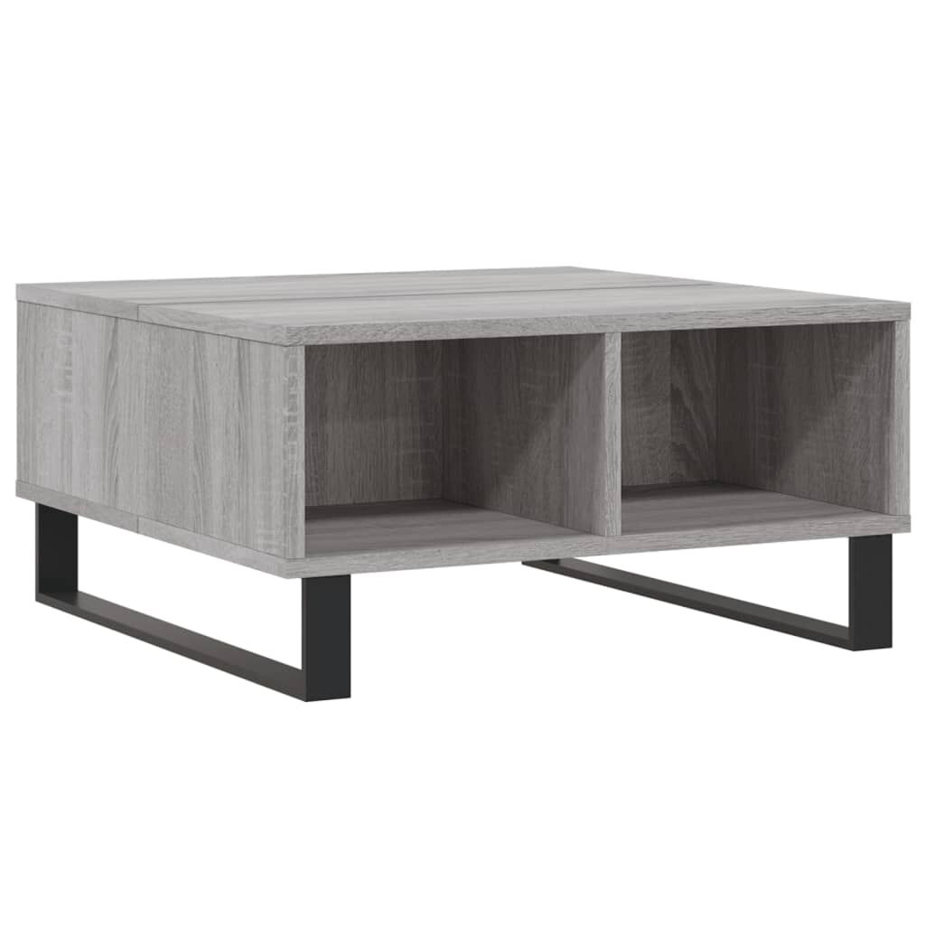 vidaXL Τραπεζάκι Σαλονιού Γκρι Sonoma 60x60x30 εκ. Επεξεργασμένο Ξύλο