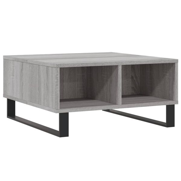 vidaXL Τραπεζάκι Σαλονιού Γκρι Sonoma 60x60x30 εκ. Επεξεργασμένο Ξύλο