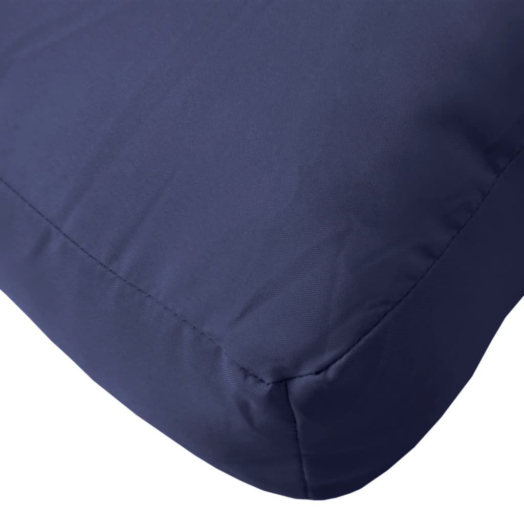 vidaXL Μαξιλάρι Παλέτας Ναυτικό Μπλε 60 x 60 x 12 εκ. Υφασμάτινο