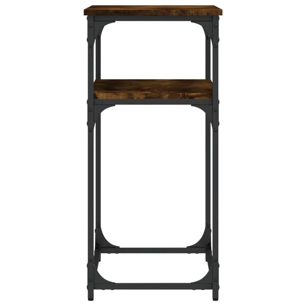 vidaXL Τραπέζι Κονσόλα Καπνιστή Δρυς 75x35,5x75 εκ. Επεξεργ. Ξύλο