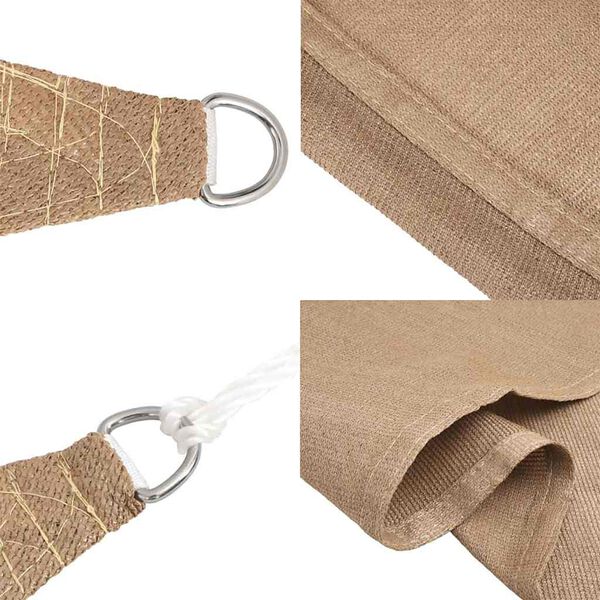 vidaXL Πανί Σκίασης Taupe 3 x 3 μ. από HDPE 160 γρ./μ²