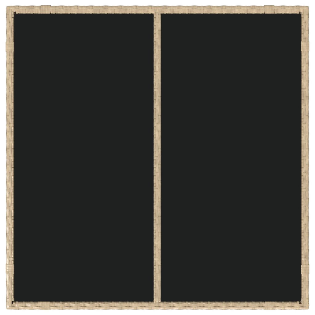 vidaXL Σέτ φαγητού για κήπο 5 pcs Μπεζ 90 x 90 x 75 cm συνθετικό ρατάν