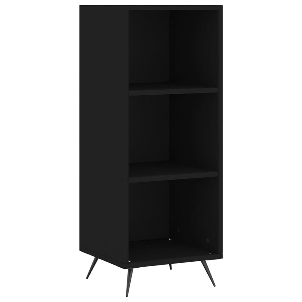 vidaXL Ντουλάπι Μαύρο 34,5 x 34 x 180 εκ. από Επεξεργασμένο Ξύλο