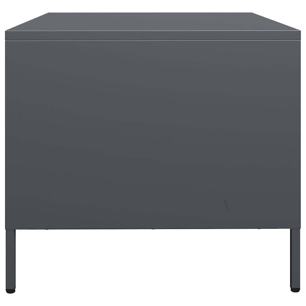 vidaXL Τραπεζάκι Σαλονιού Ανθρακί 101,5x50x43,5εκ Χάλυβα Ψυχρής Έλασης