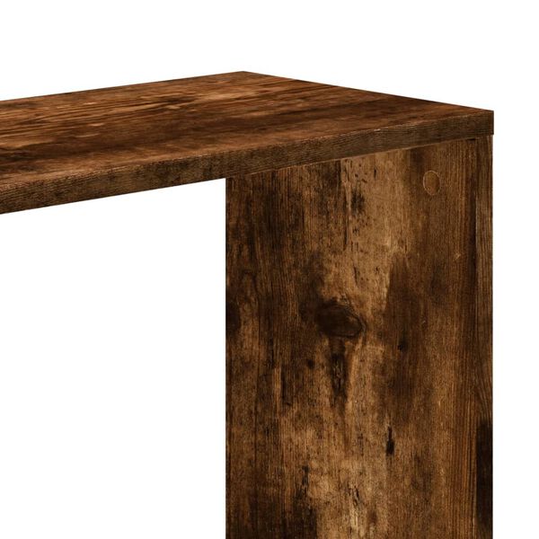 vidaXL Βιβλιοθήκη 5 Επιπέδων Καπνιστή Δρυς 45x23,5x162,5εκ. Επεξ. Ξύλο