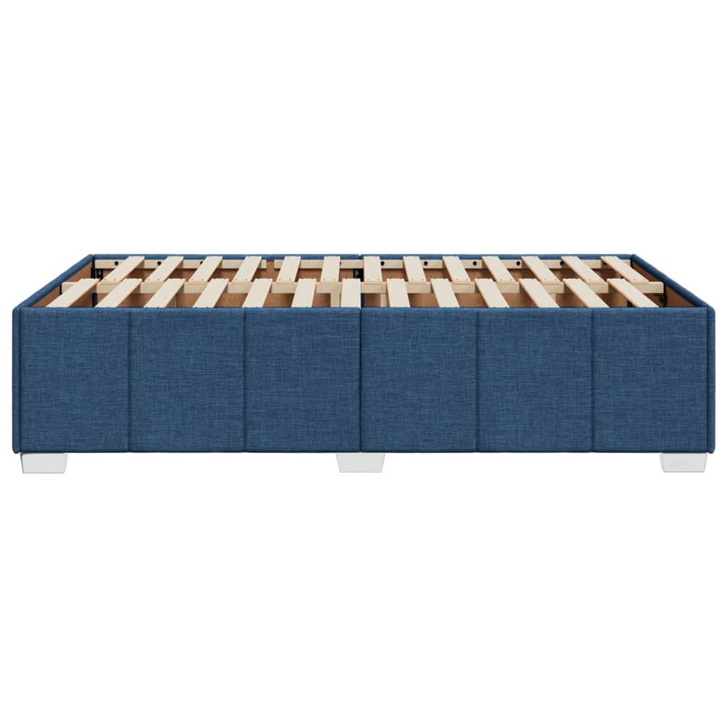 vidaXL Πλαίσιο κρεβατιού χωρίς στρώμα μπλε 120x200cm ύφασμα