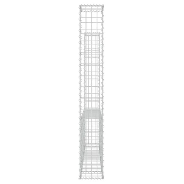 vidaXL Συρματοκιβώτιο σε U Σχήμα με 2 Στύλους 140x20x150 εκ. Σιδερένιο