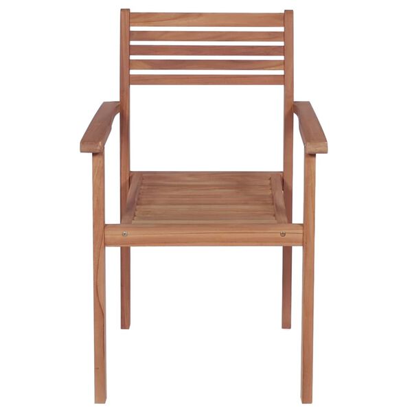 vidaXL Καρέκλες Κήπου 2 τεμ. από Μασίφ Ξύλο Teak με Γκρι Μαξιλάρια