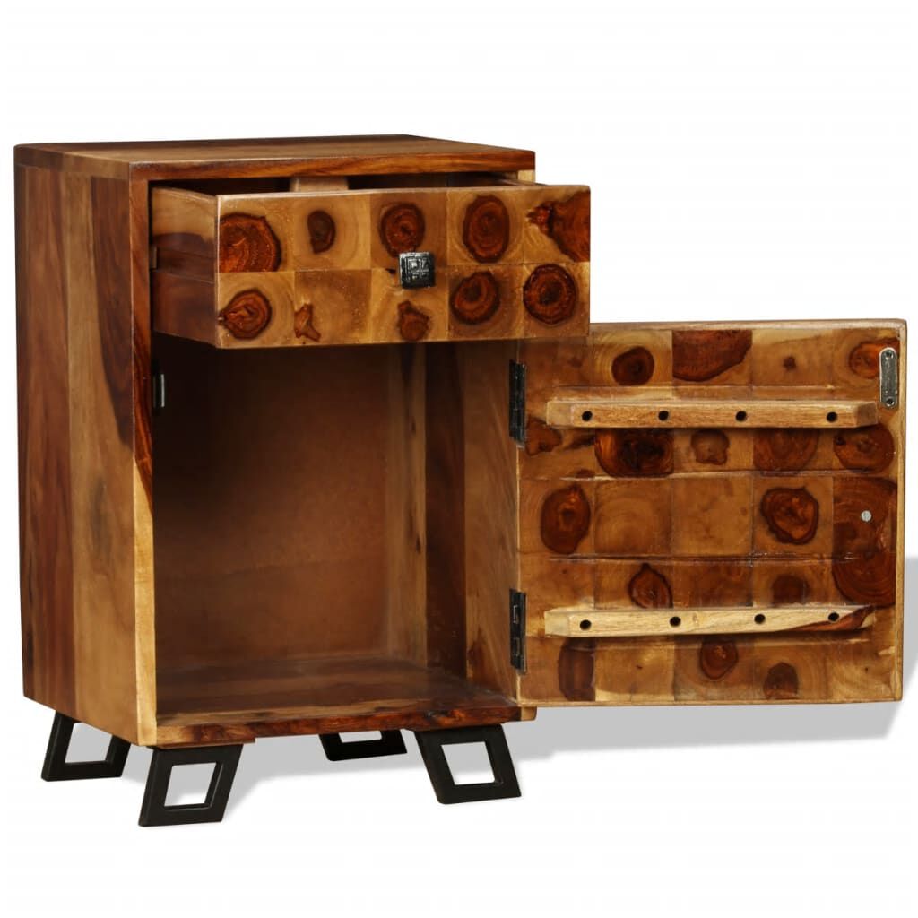 vidaXL Κομοδίνο 37 x 30 x 54 εκ. από Μασίφ Ξύλο Sheesham