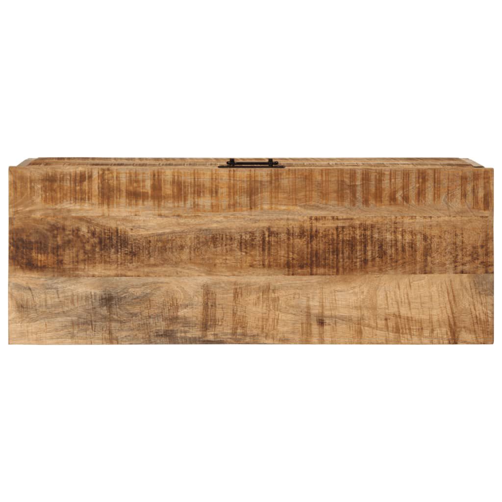 vidaXL Μπαούλο Αποθήκευσης 82 x 30 x 43 εκ. Μασίφ Ακατεργ. Ξύλο Μάνγκο