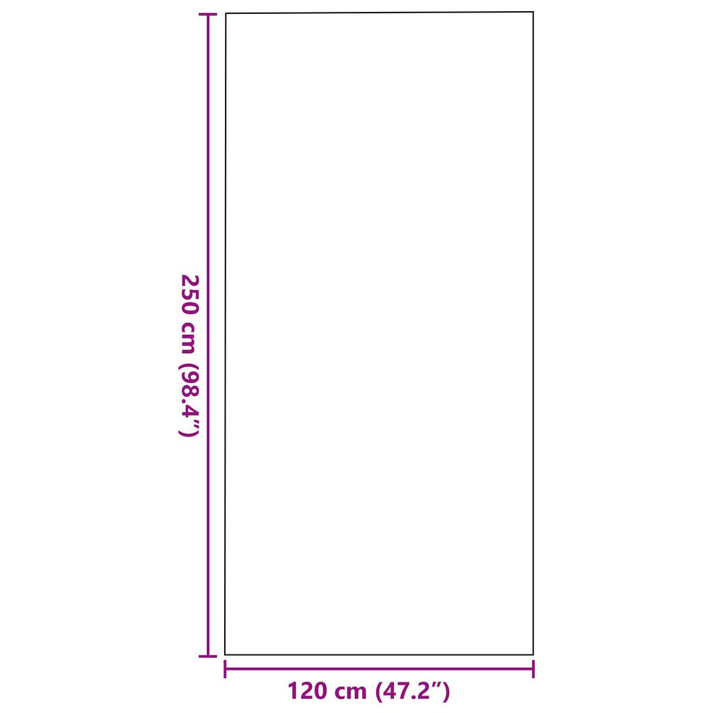 vidaXL Ραχάτι Πόρτας Ορθογώνιο Καφέ 120x250 εκ.