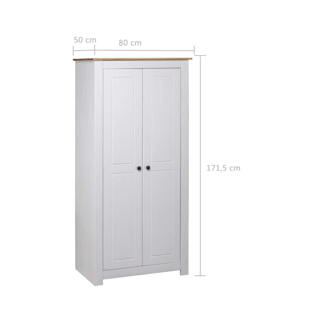 vidaXL Ντουλάπα 80 x 50 x 171,5 εκ. από Μασίφ Ξύλο Πεύκου Σειρά Panama