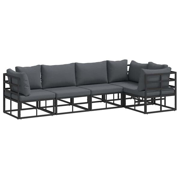 vidaXL Σετ Καναπέ Κήπου με μαξιλάρι 5 pcs