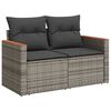 vidaXL Σετ Καναπέ Κήπου με μαξιλάρι 10 pcs Γκρι Πολυ ράταν