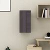 vidaXL Έπιπλο Τηλεόρασης Γυαλιστερό Γκρι 30,5 x 30 x 60εκ. Επεξ. Ξύλο