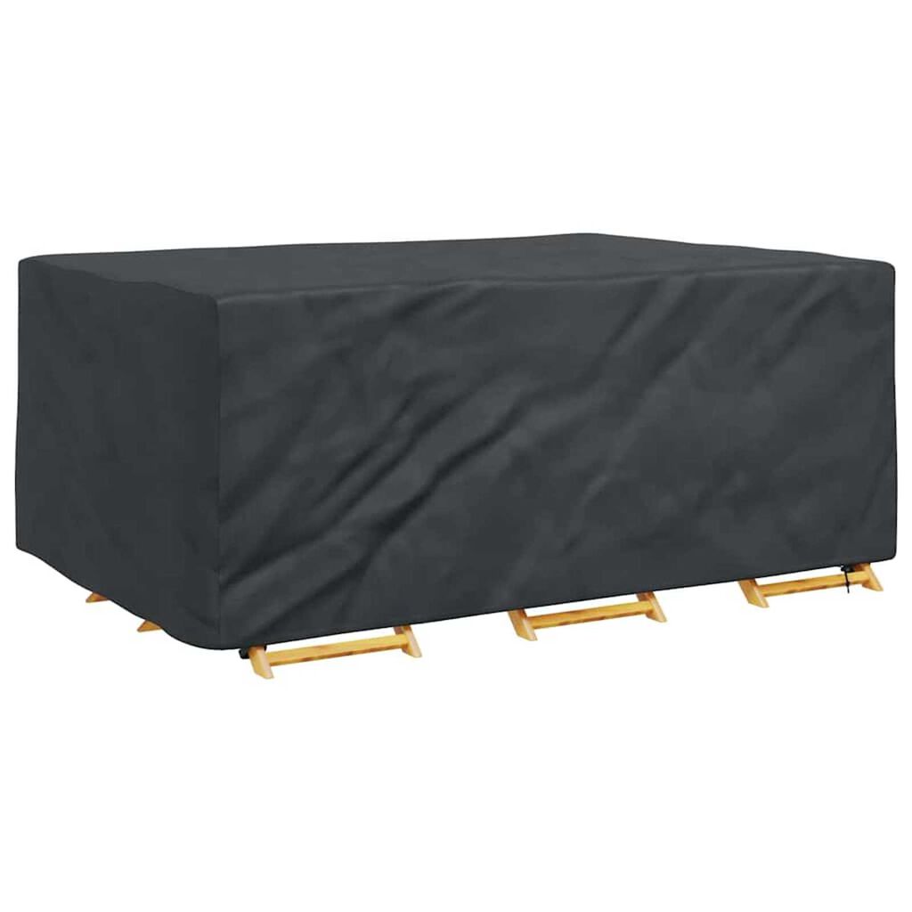 vidaXL Κάλυμμα επίπλων εξωτερικού χώρου Μαύρο 220 x 150 x 85 εκ. 420D